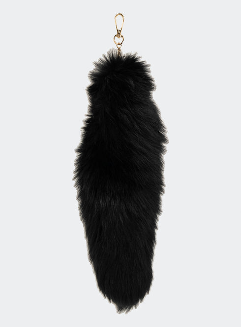 Track 21 Black Fox Tail Keychain - M125006HYB