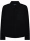 Knit Button Up Shirt Black - M425601HYB