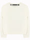 Feather Cashmere Sweater Off White - M425610HYB