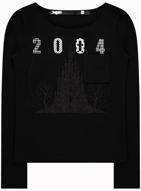 Castle Groupie LS Pocket Tee Black - M425811HYB