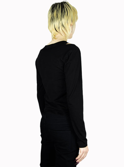 Groupie Double Layered Tank Black - M425824HYB