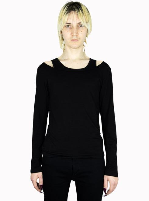 Groupie Double Layered Tank Black - M425824HYB