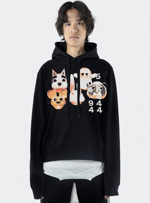 Sweat à capuche avec numéro de téléphone - M323854HYB