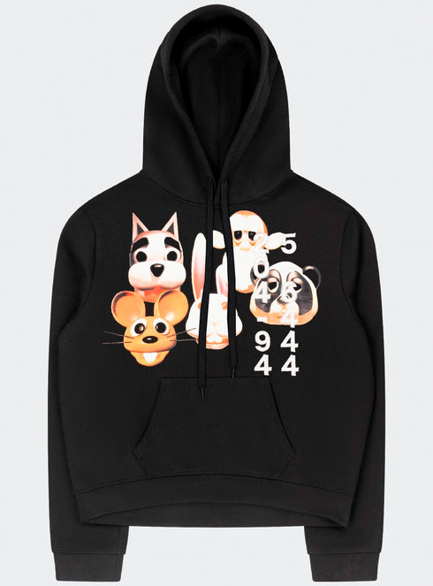 Sweat à capuche avec numéro de téléphone - M323854HYB