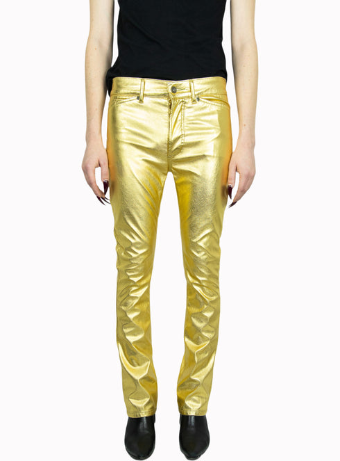 Lune Skinny Flare Leather Gold - M425120HYB