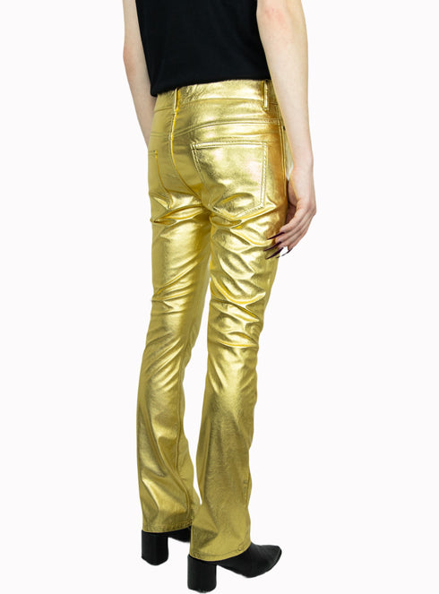 Lune Skinny Flare Leather Gold - M425120HYB