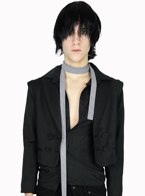 Jeanne Neck Scarf Houndstooth - M425006HYB