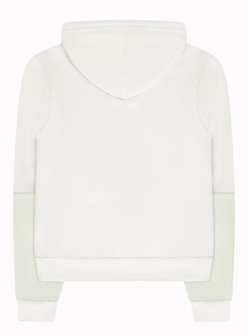 Peyton V-Neck Hoodie Aged White - M226849HYB