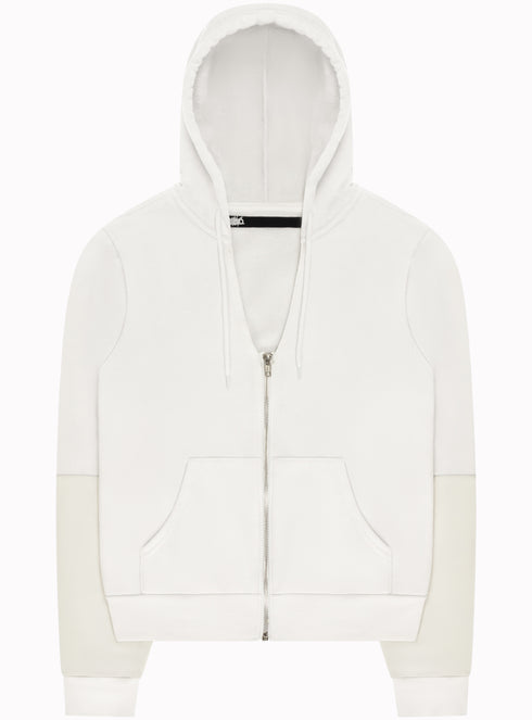 Peyton V-Neck Hoodie Aged White - M226849HYB