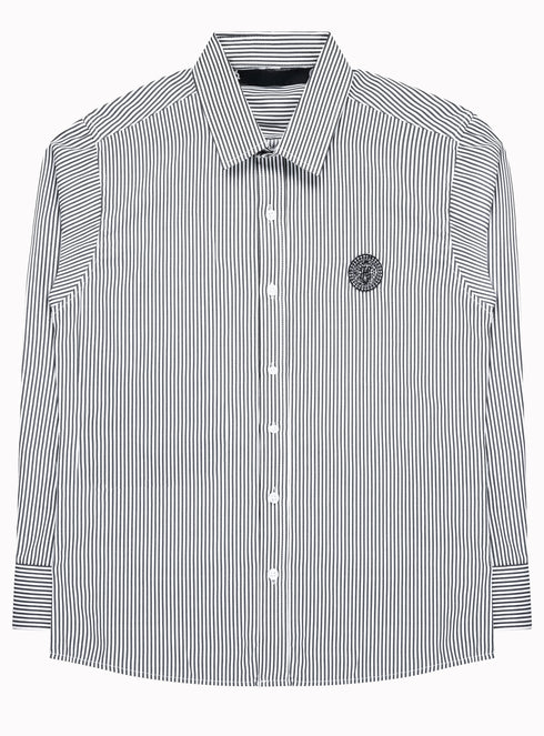 Globe Patch Shirt Pinstripe - M425601HYB