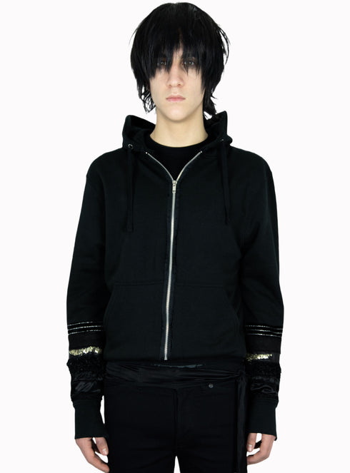 Soloist Zip Up Hoodie Black - M425849HYB