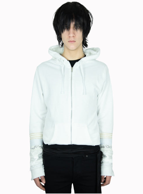 Soloist Zip Up Hoodie White - M425849HYB