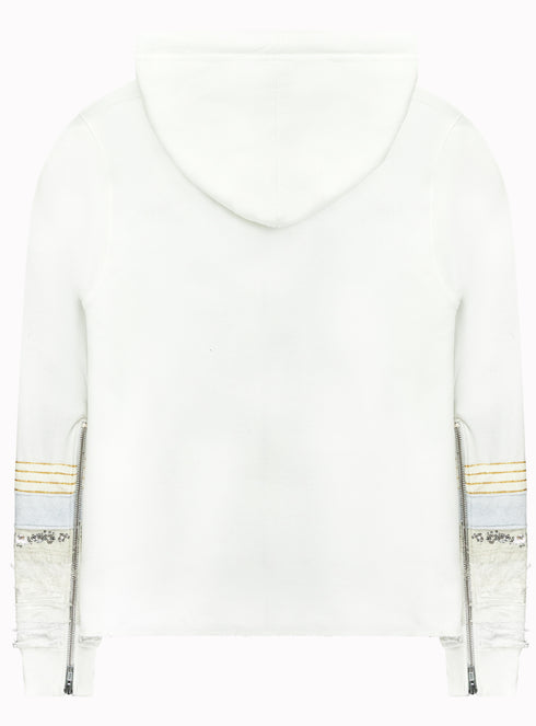 Soloist Zip Up Hoodie White - M425849HYB