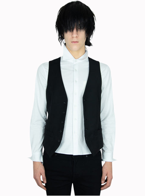 Knit Button Up Shirt White - M425601HYB