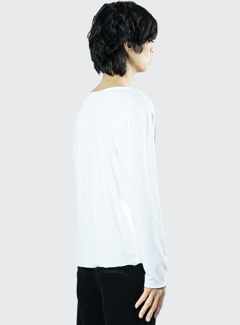 Feather LS Shirt Optic White - M120810HYB