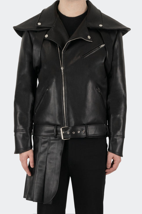 Veste de motard en cuir Skylite - M123425HYB
