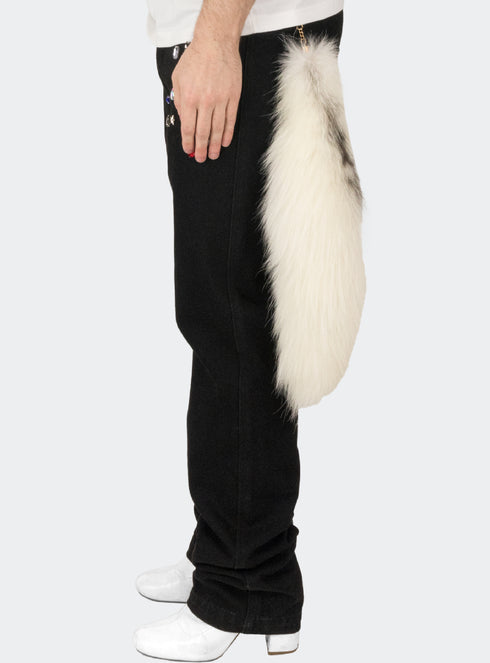 White Fox Tail Keychain - M123006HYB