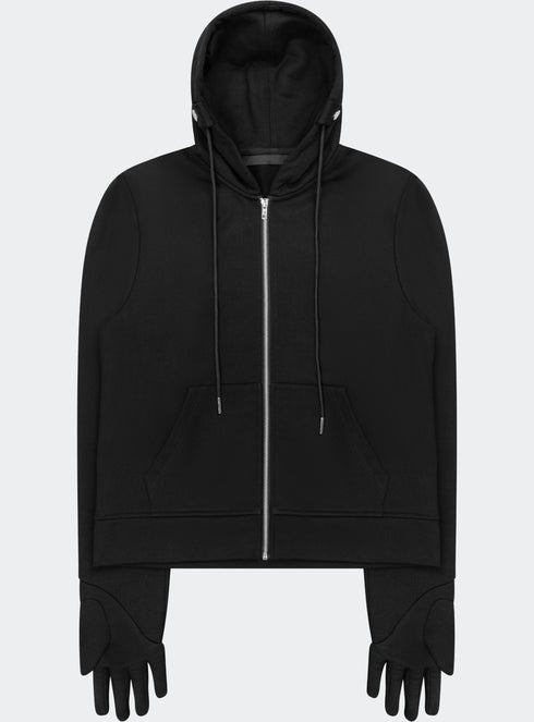 Sweat à capuche ganté Noir - M123855HYB