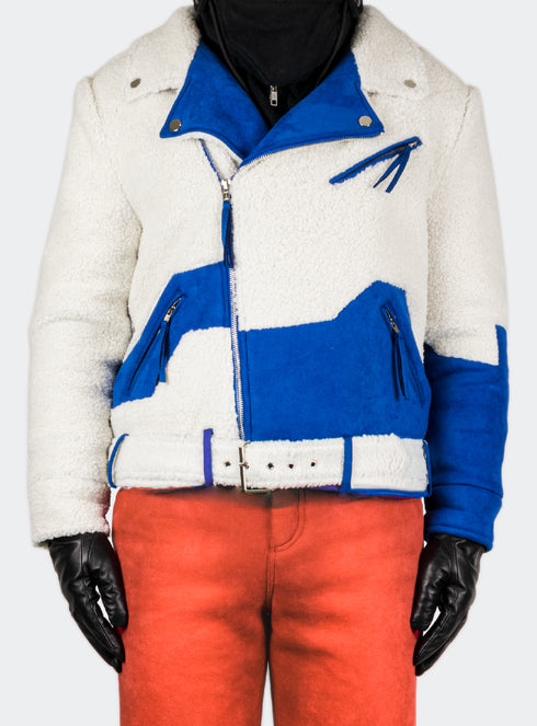 Chaos Sherpa Biker Jacket Royal - M122430HYB