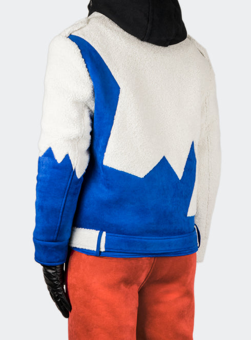 Chaos Sherpa Biker Jacket Royal - M122430HYB