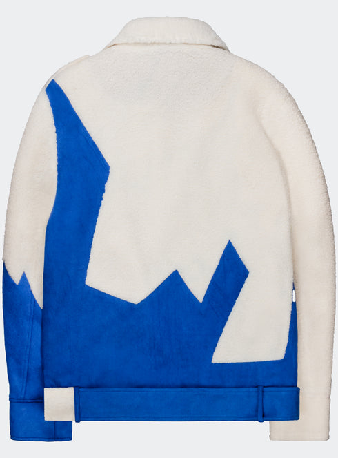 Chaos Sherpa Biker Jacket Royal - M122430HYB